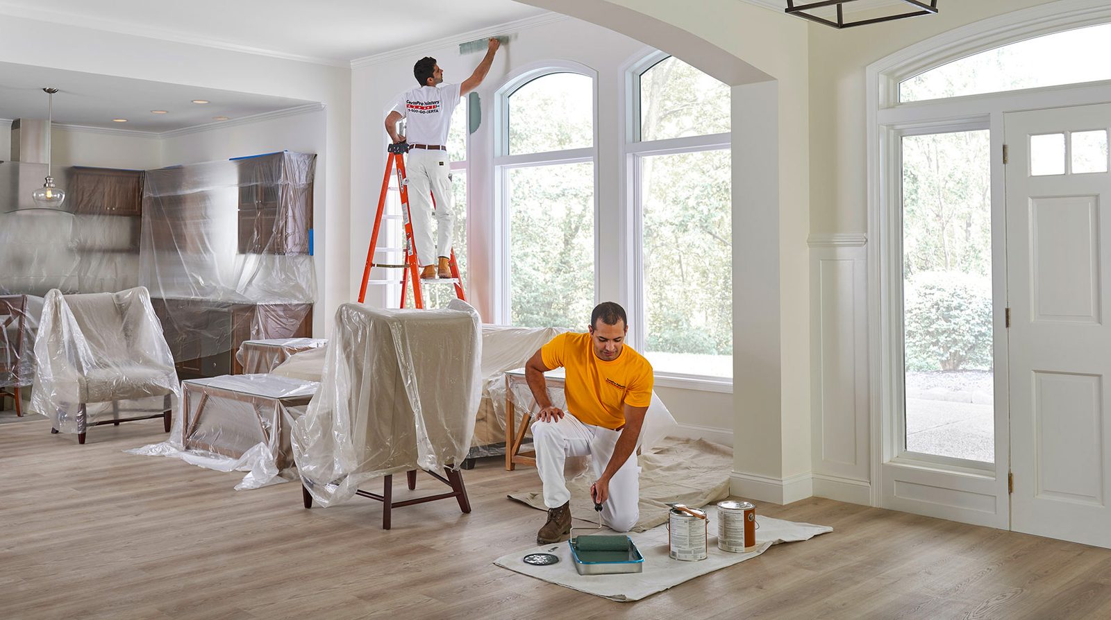 Interior painting work in a New York home