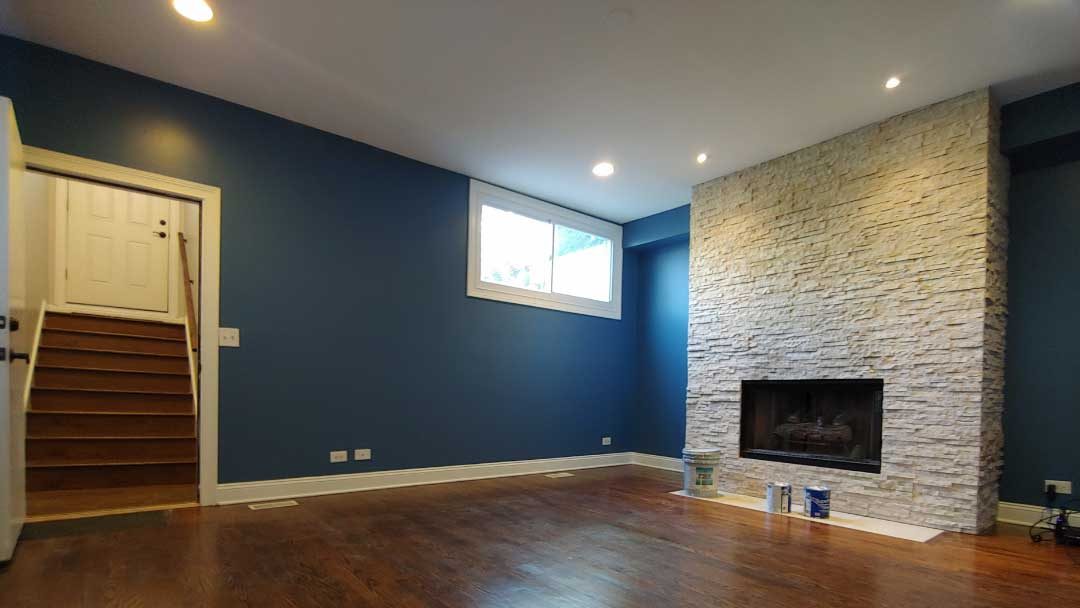 Wall painting in a home